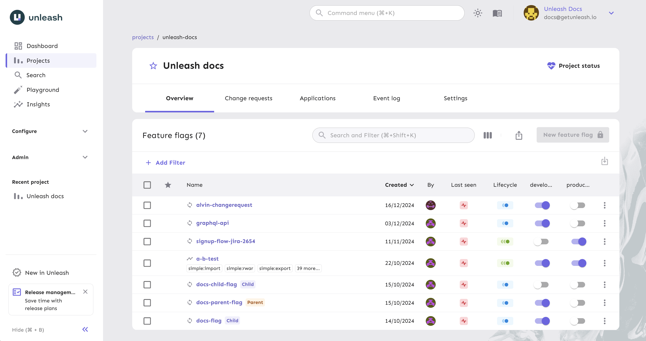 Unleash demonstration.