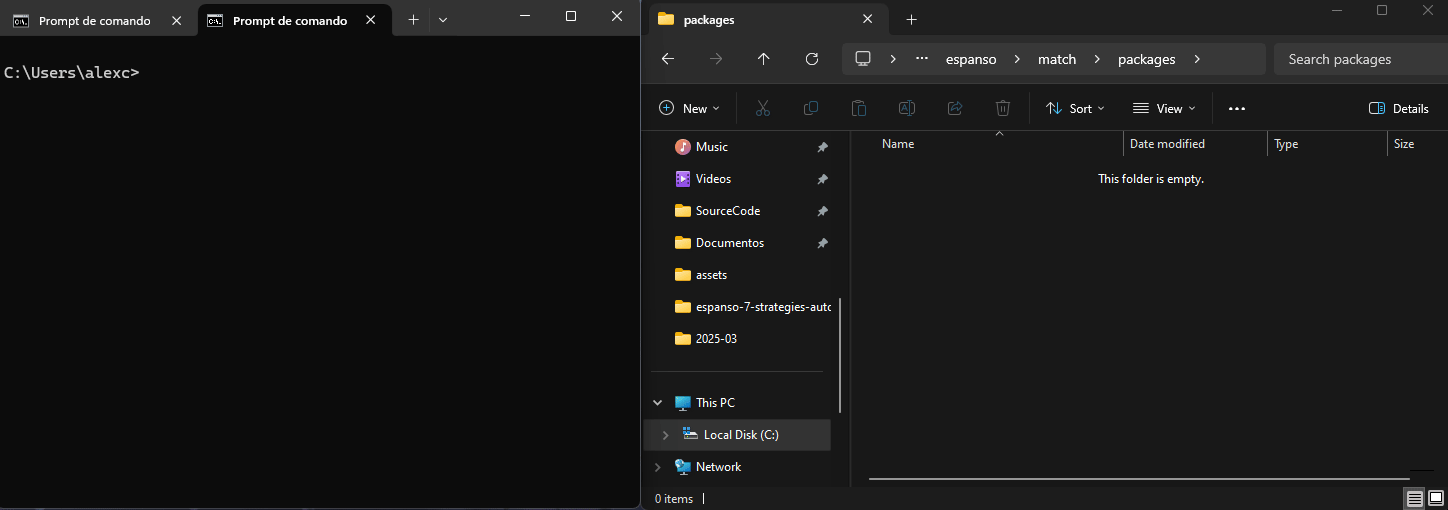 Demonstration of installing and using the SQL package from the community.