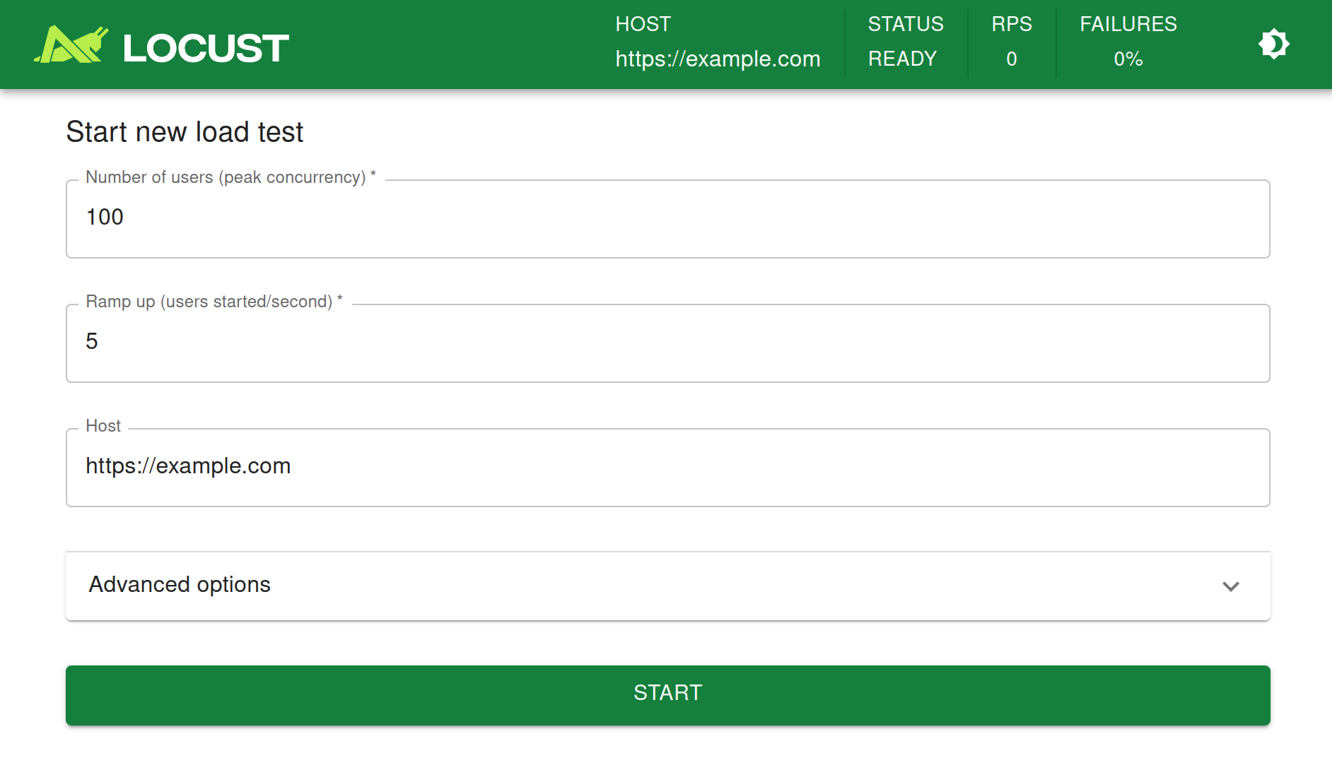 Locust - Initial setup.