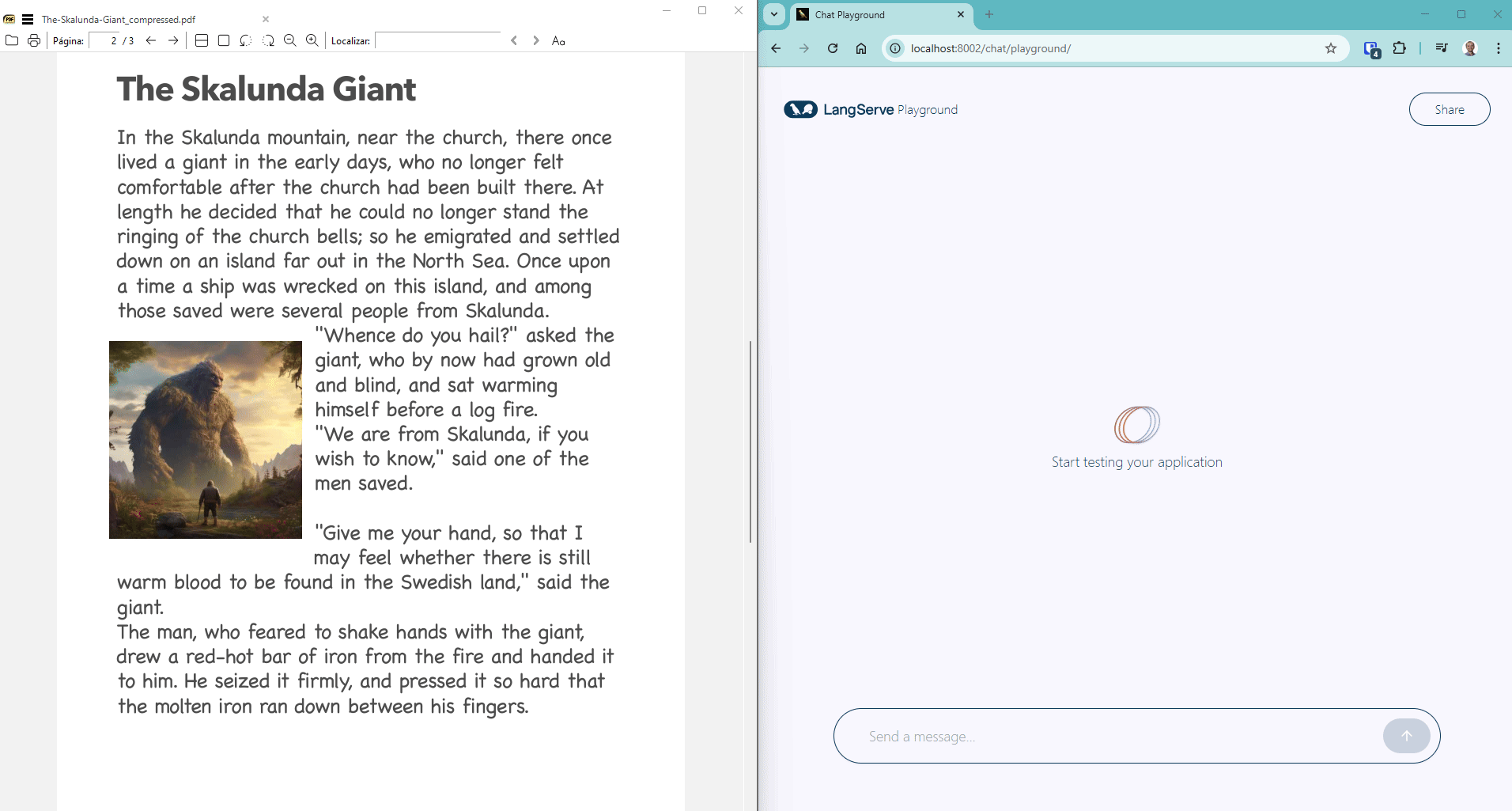 AskMyPdf demo in action